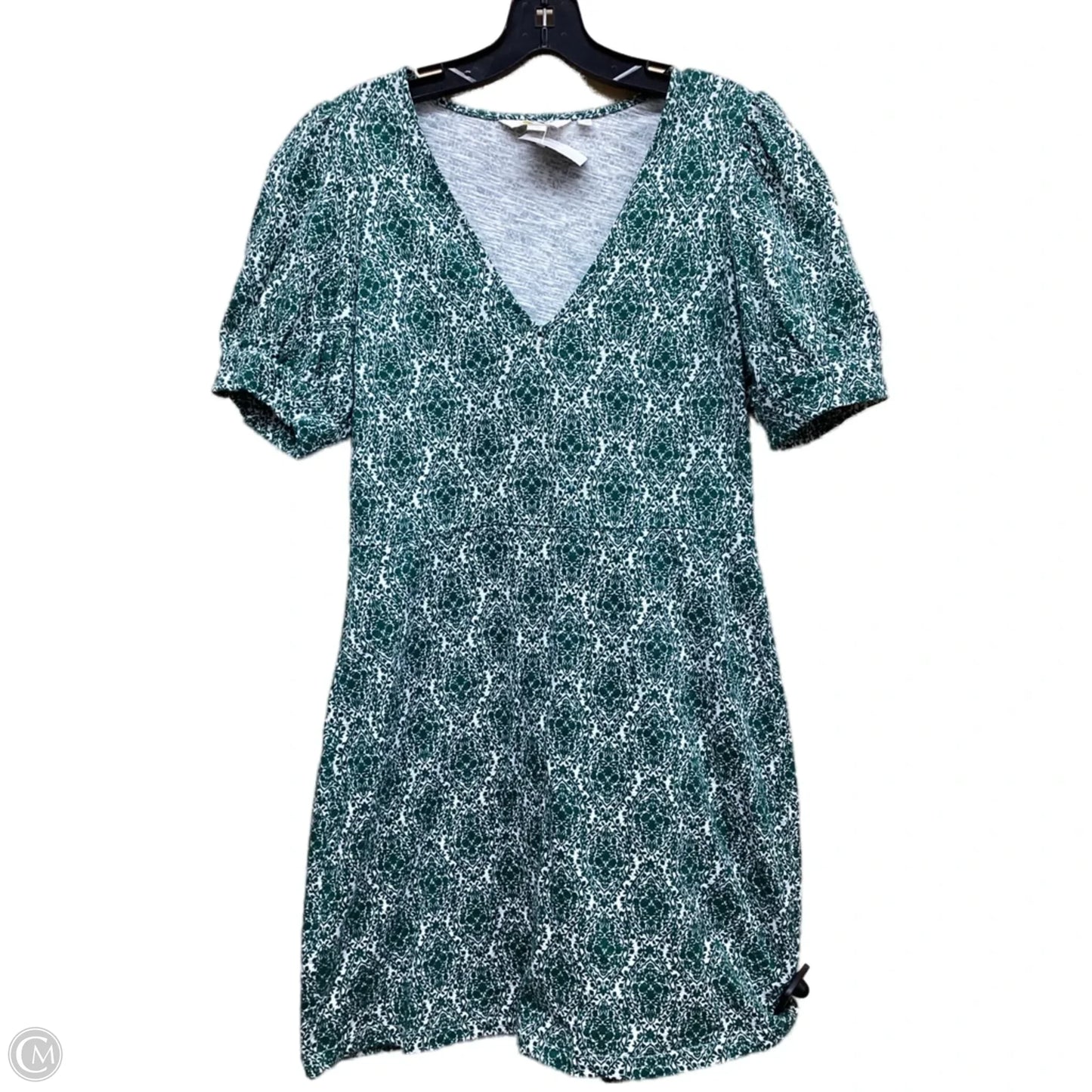 Dress Casual Midi By Boden In Green & White, Size: 6