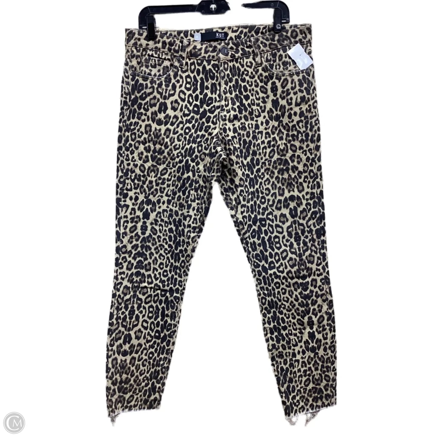 Jeans Skinny By Kut In Animal Print, Size: 10