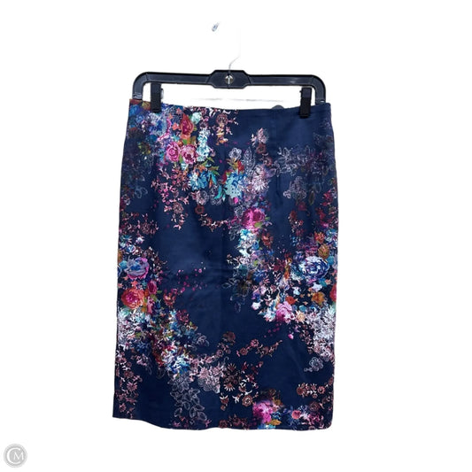Skirt Midi By Clothes Mentor In Floral Print, Size: L