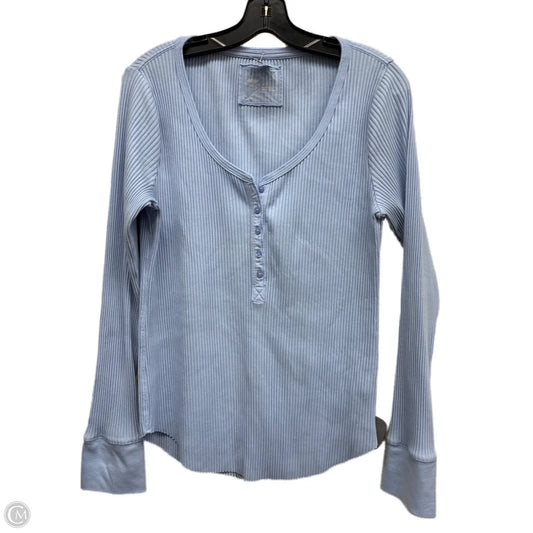 Top Long Sleeve By Aerie In Blue, Size: Xl