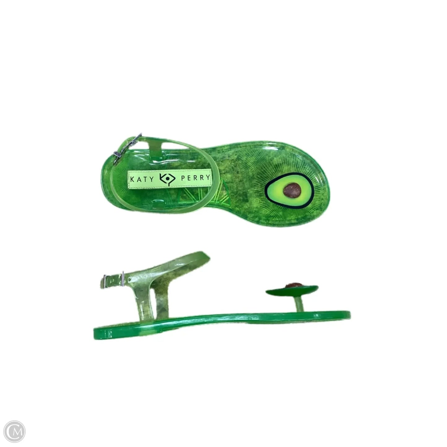 Sandals Flats By Clothes Mentor In Green, Size: 6