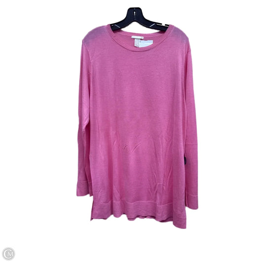 Top Long Sleeve By H&m In Pink, Size: Xl