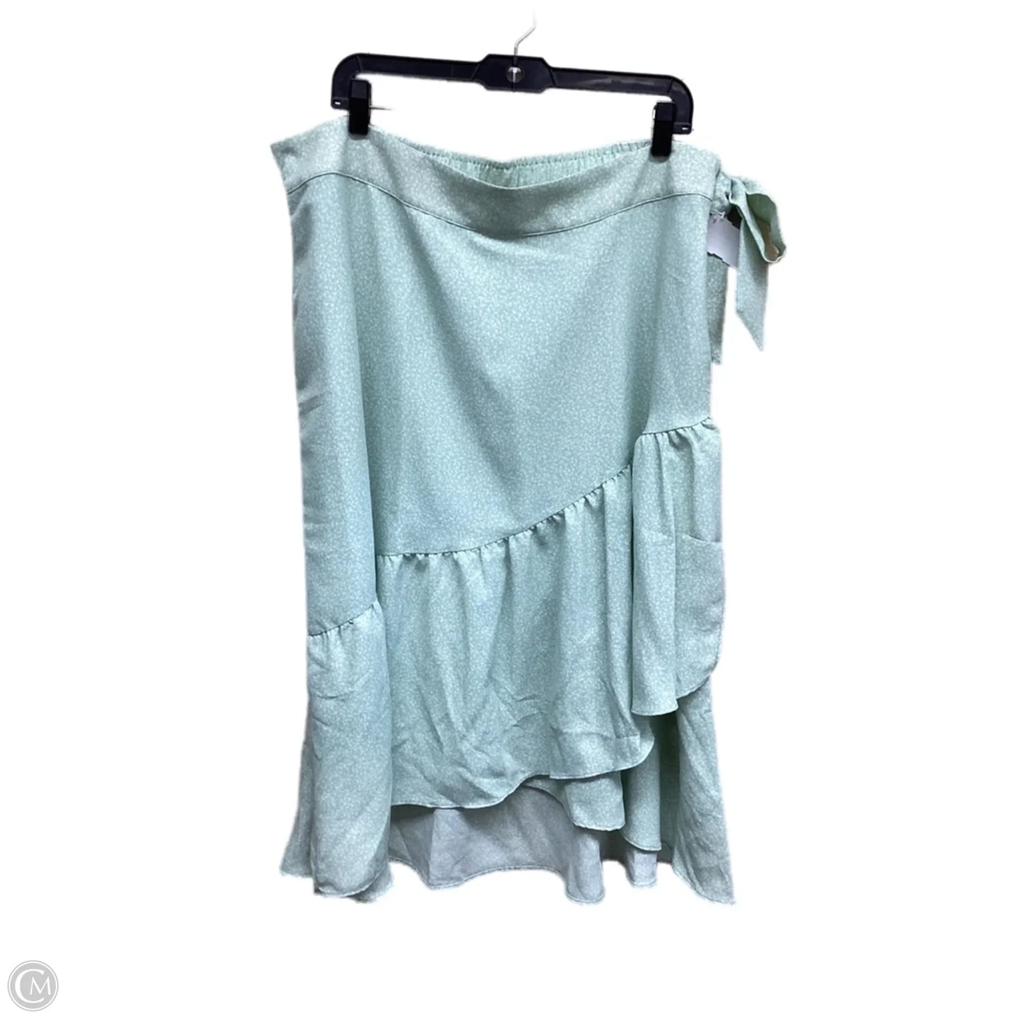 Skirt Maxi By Lc Lauren Conrad In Green & White, Size: Xxl