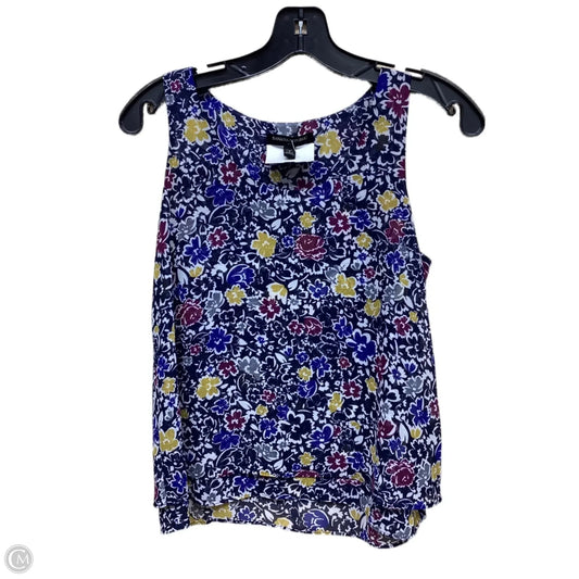 Top Sleeveless By Banana Republic In Floral Print, Size: S