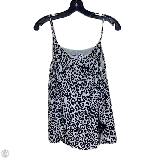 Top Sleeveless By Loft In Animal Print, Size: S
