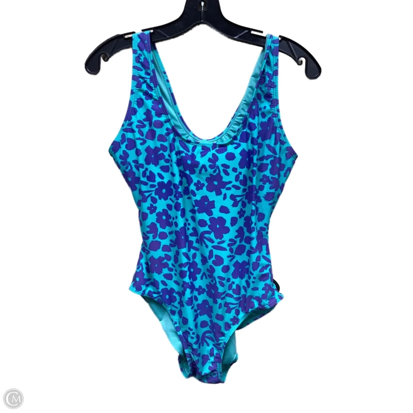 Swimsuit By Clothes Mentor In Green & Purple, Size: L