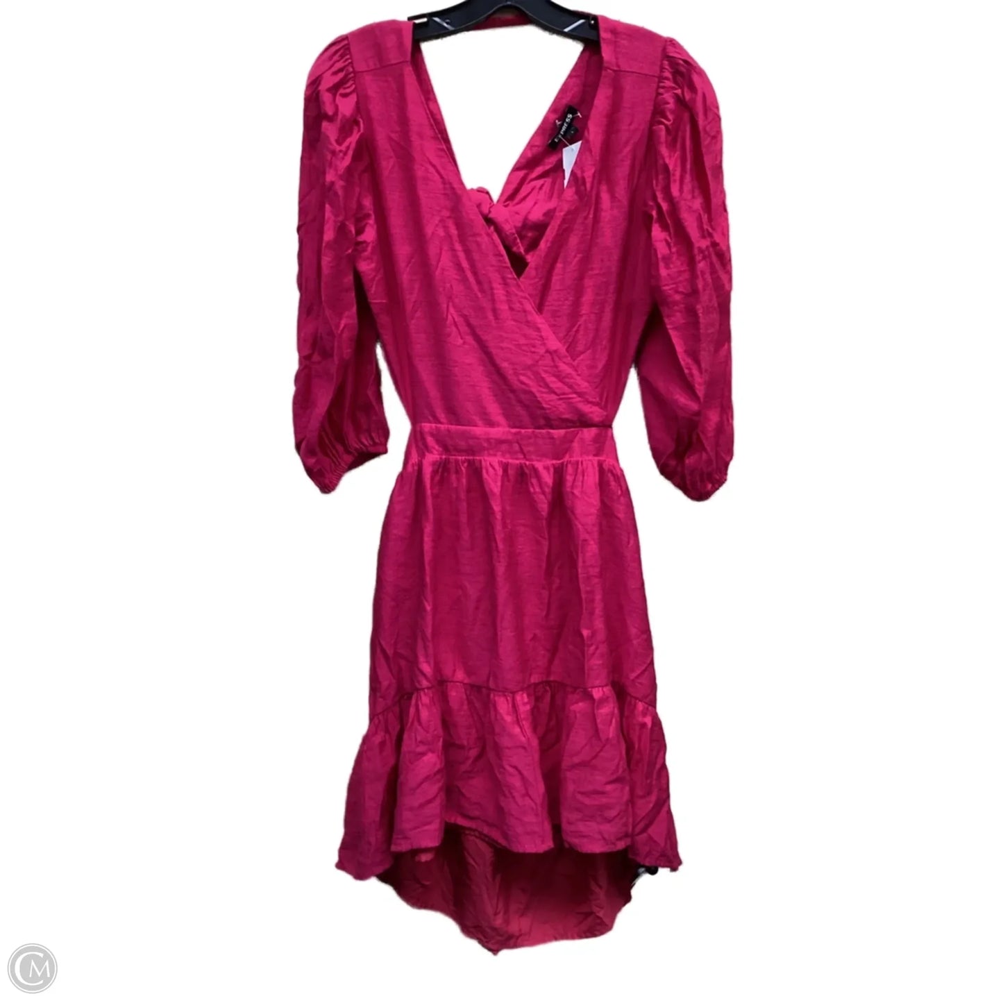 Dress Casual Midi By Express In Pink, Size: L