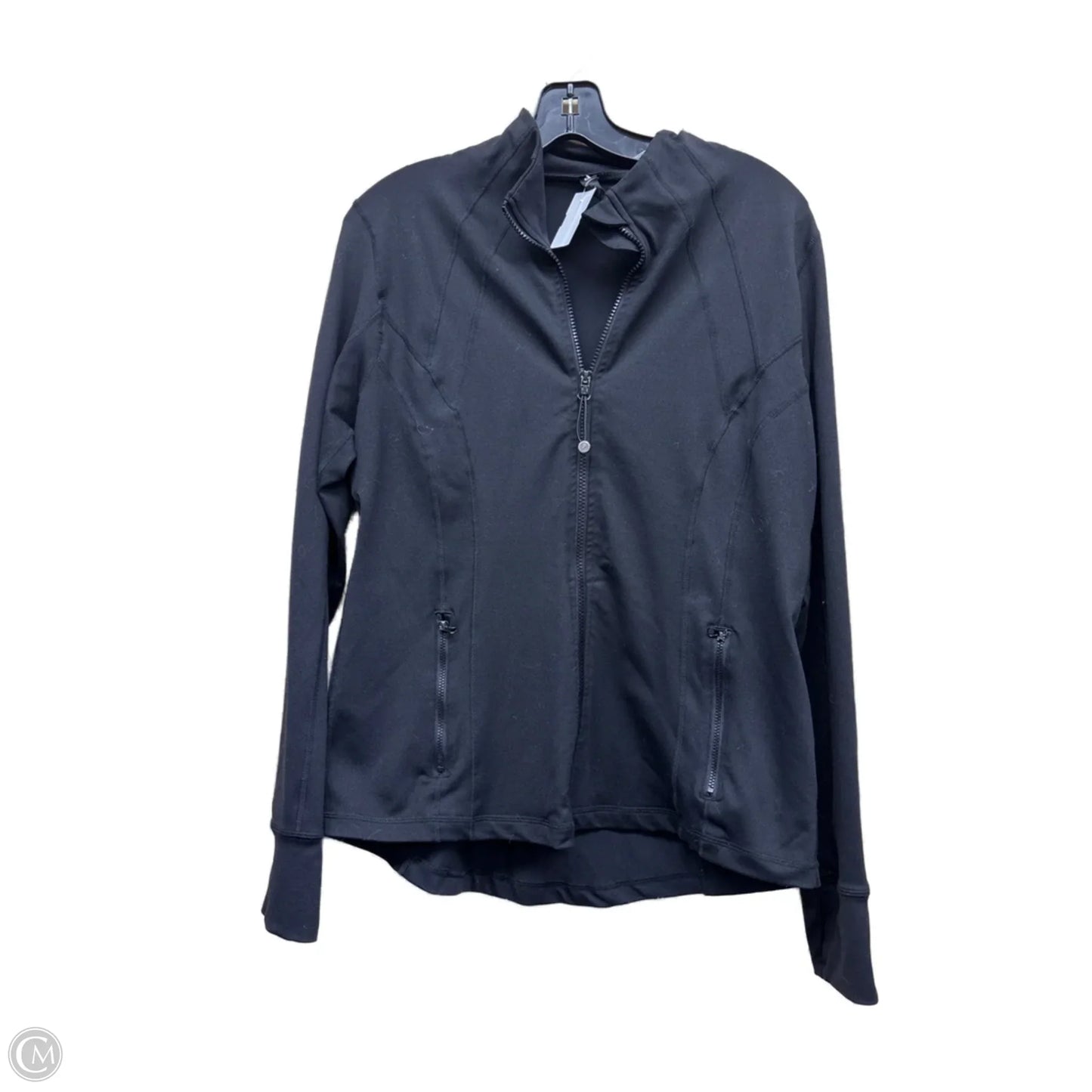 Athletic Jacket By 90 Degrees By Reflex In Black, Size: L