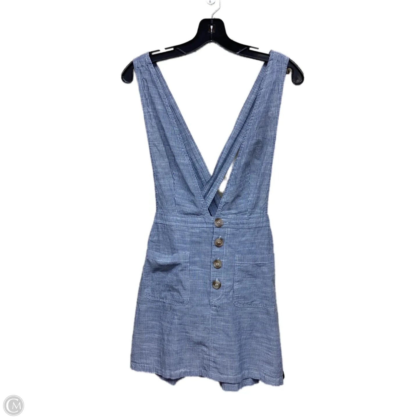 Dress Casual Short By Japna In Blue & White, Size: S