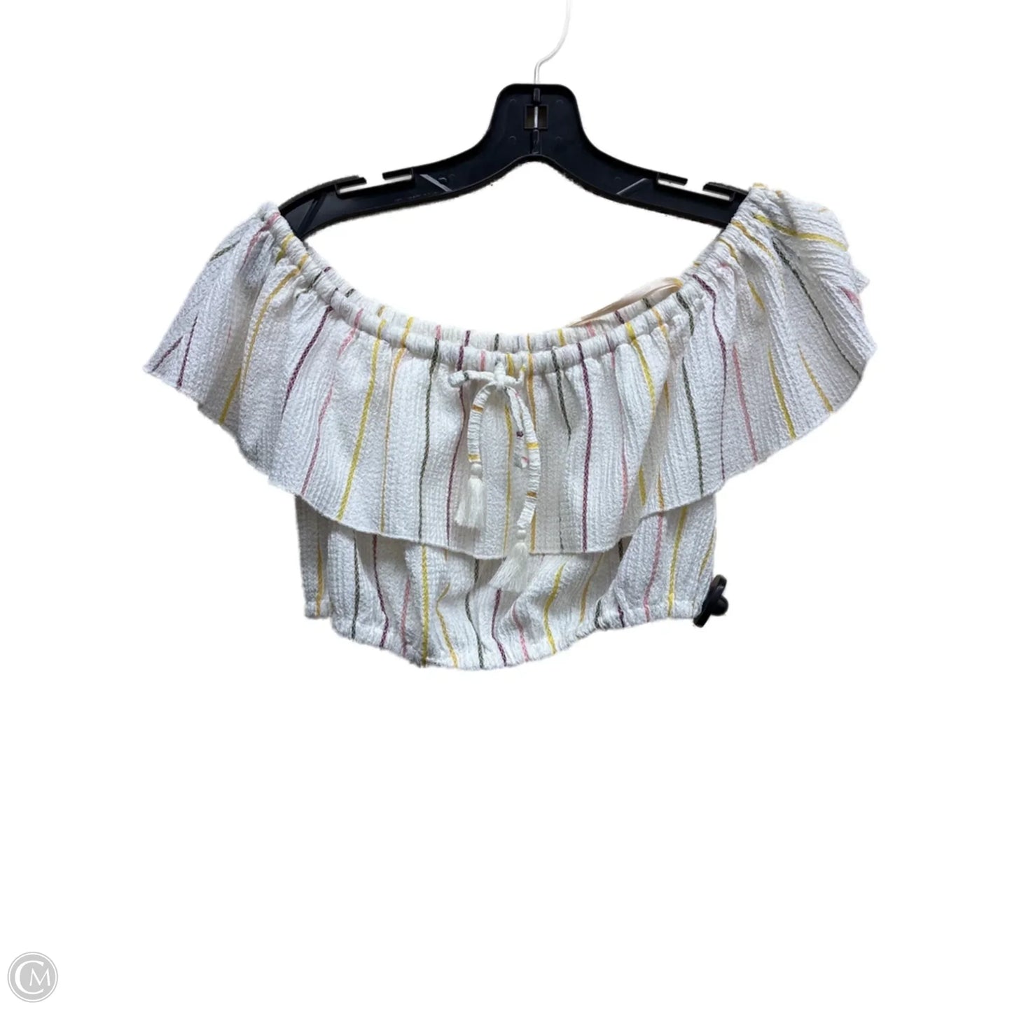 Top Short Sleeve By Bcbgeneration In Striped Pattern, Size: Xs