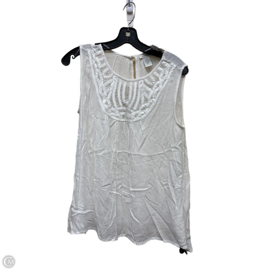 Top Sleeveless By Sundance In White, Size: M