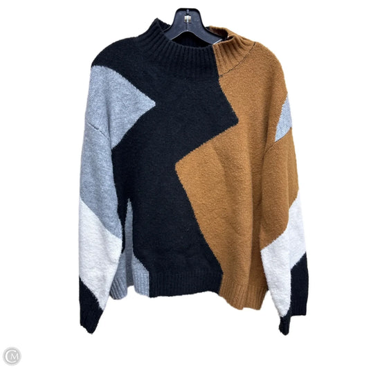 Sweater By Lush In Black & Brown, Size: L