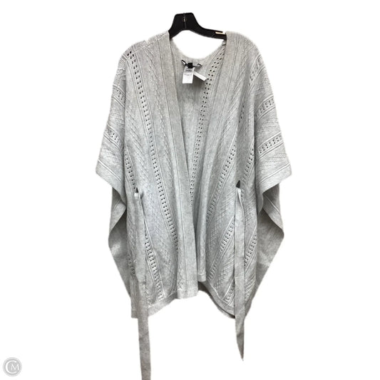Poncho By White House Black Market In Grey, Size: Osfm