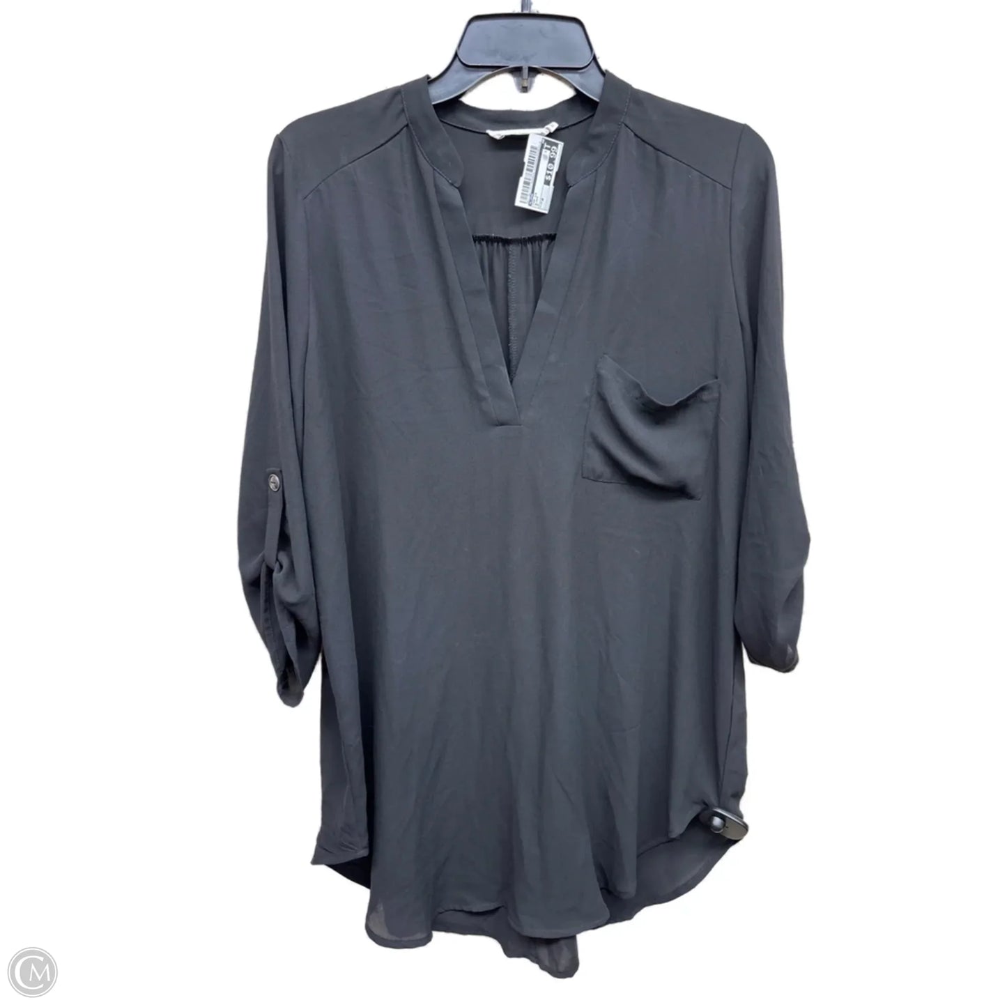 Top Long Sleeve By Lush In Black, Size: M