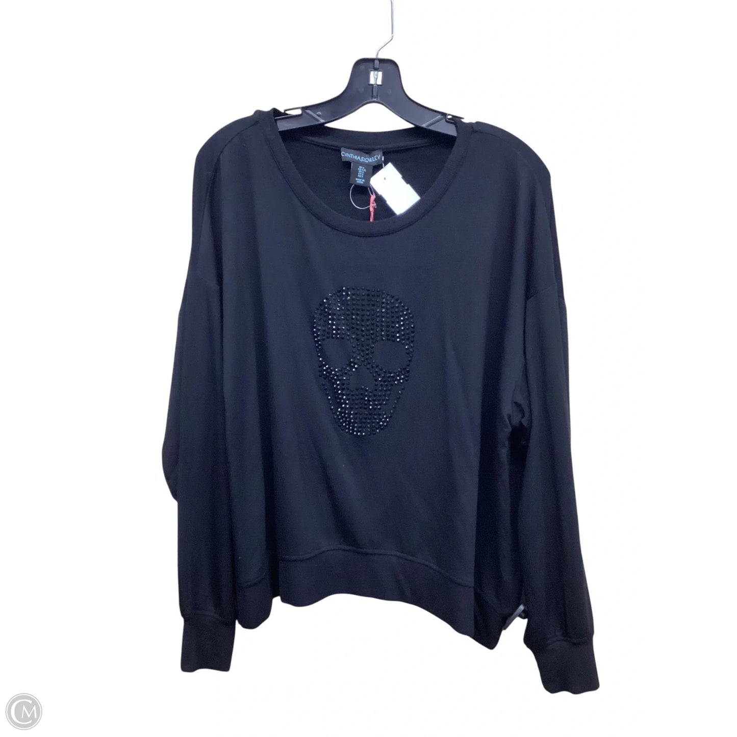 Top Long Sleeve By Cynthia Rowley In Black, Size: L