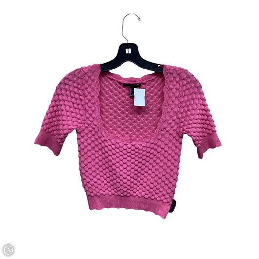 Top Short Sleeve By Forever 21 In Pink, Size: S