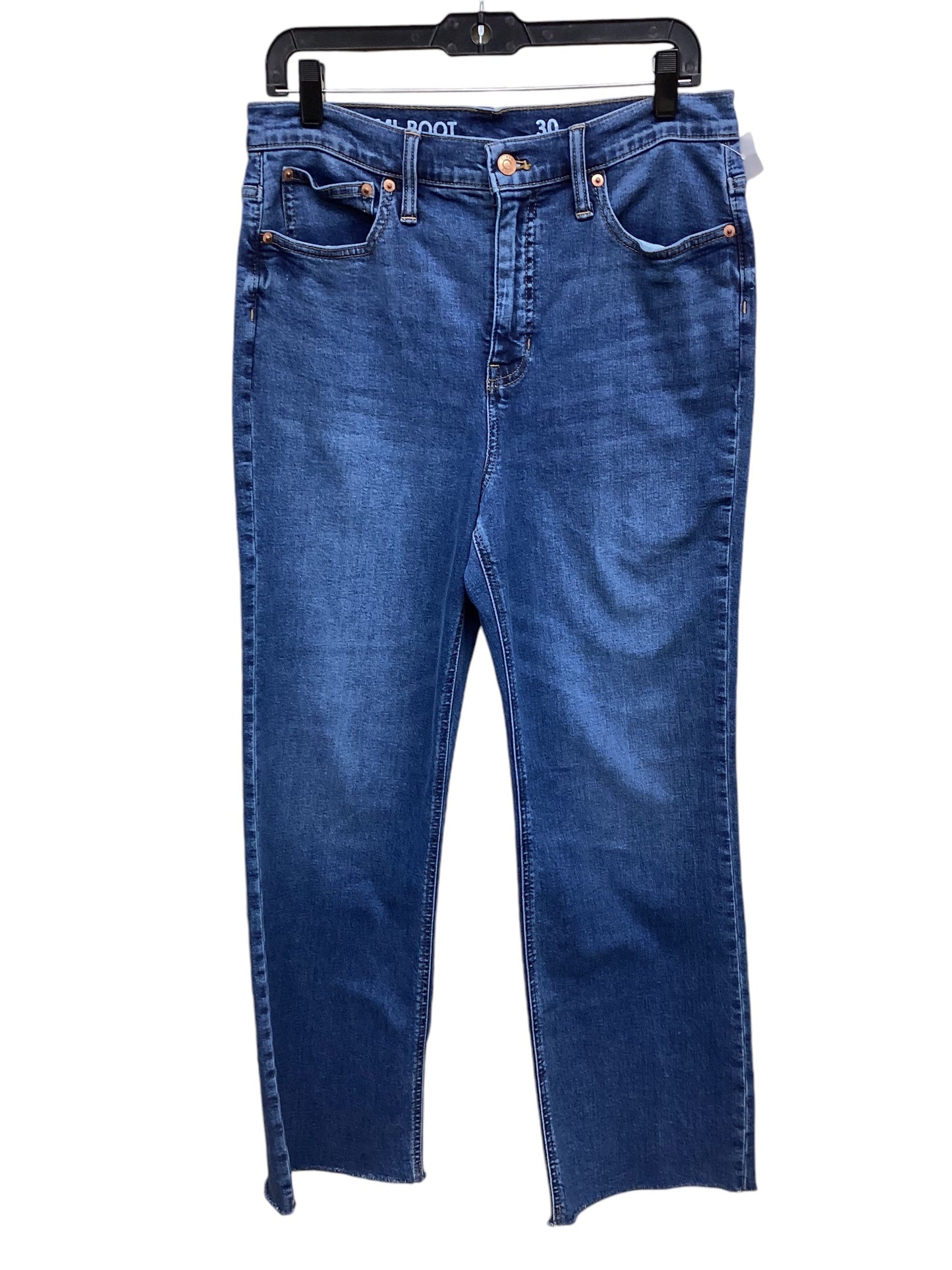 Jeans Straight By J. Crew In Blue Denim, Size: 10