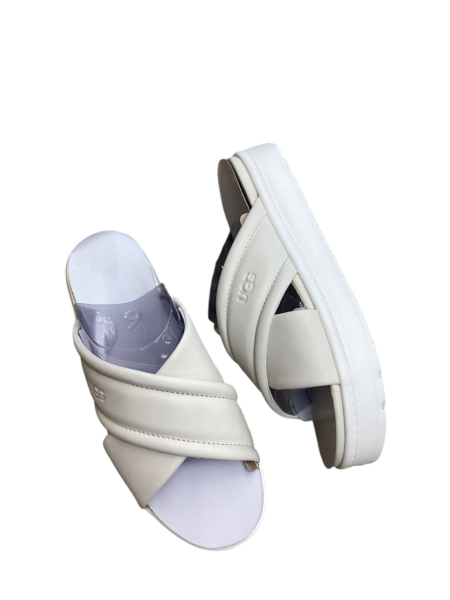 Sandals Flats By Ugg In White, Size: 6.5