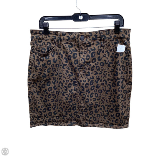 Skirt Mini & Short By Sancia In Animal Print, Size: 10