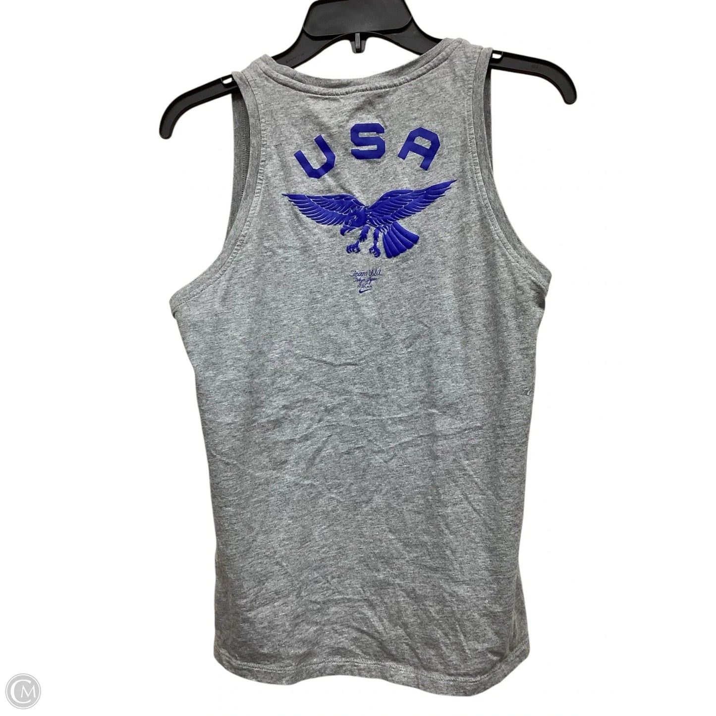 Athletic Tank Top By Nike In Grey, Size: S