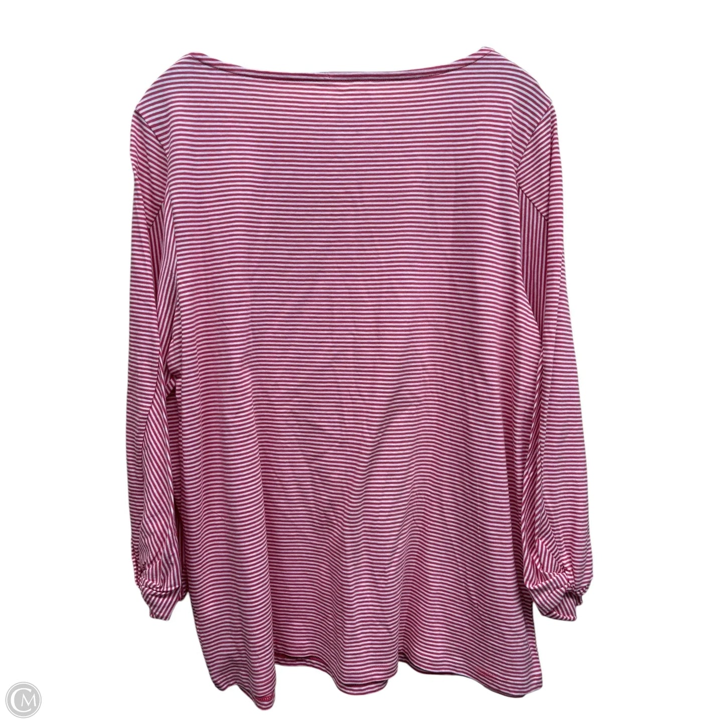 Top Long Sleeve By Talbots In Red, Size: Xl