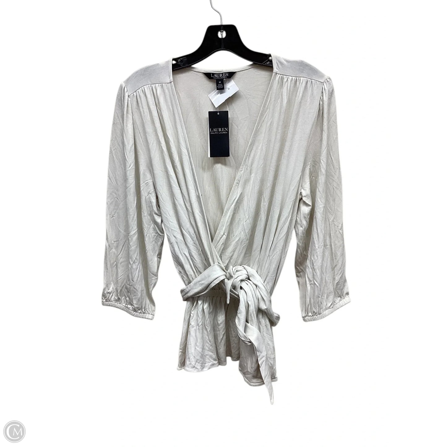 Top Short Sleeve By Ralph Lauren In White, Size: M