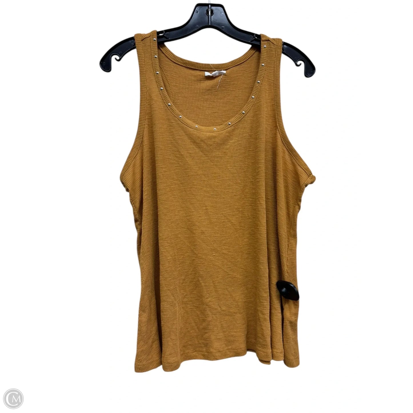 Top Sleeveless By Maurices In Yellow, Size: L