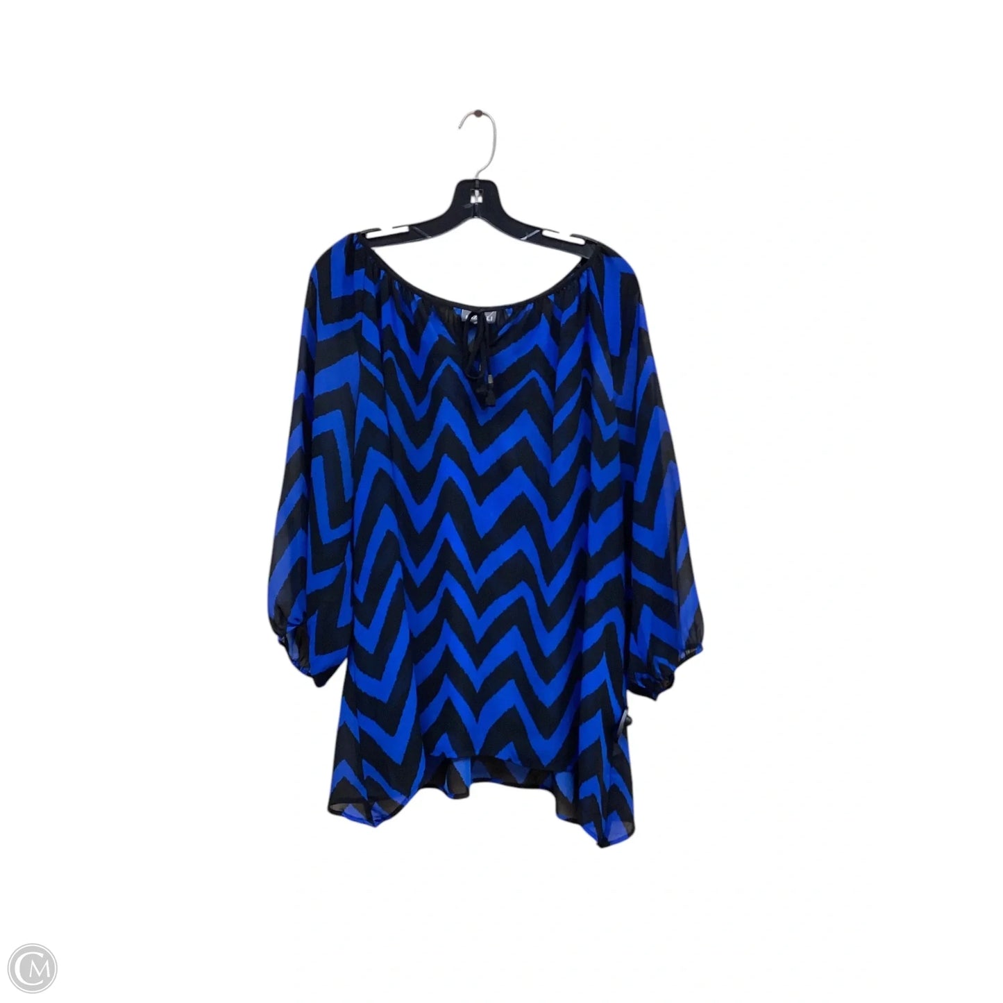 Overalls By Roz And Ali In Black & Blue, Size: 2x