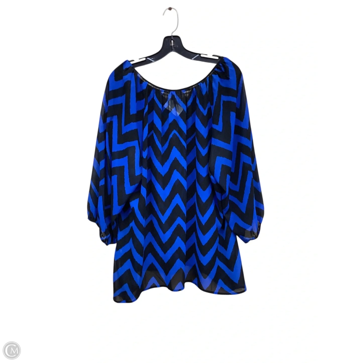 Overalls By Roz And Ali In Black & Blue, Size: 2x