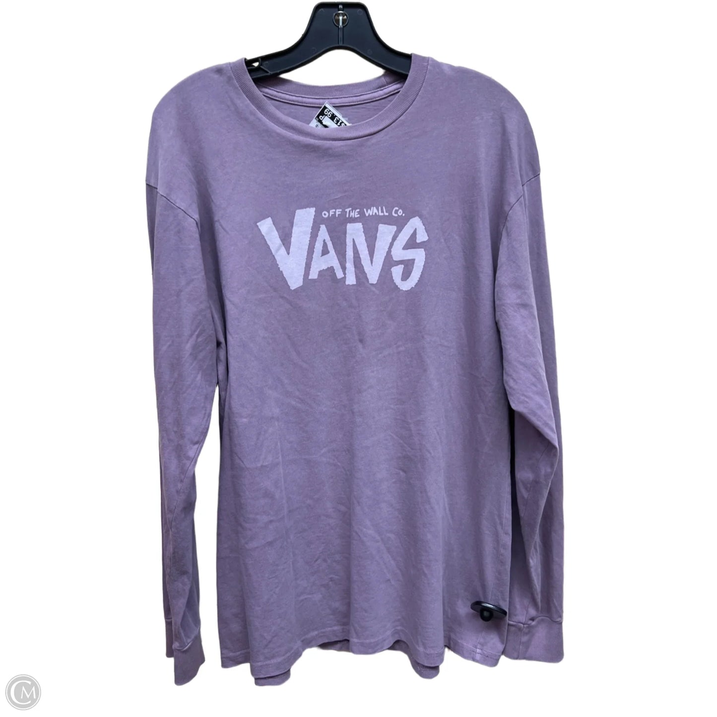 Top Long Sleeve By Vans In Purple, Size: M