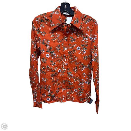 Top Long Sleeve Designer By Tory Burch In Floral Print, Size: 0