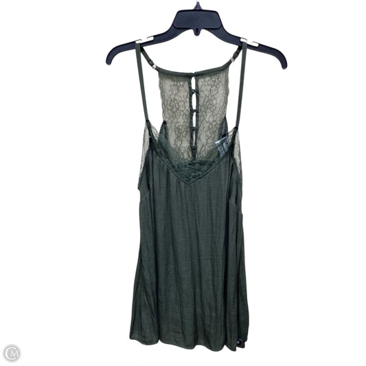 Top Sleeveless By Torrid In Green