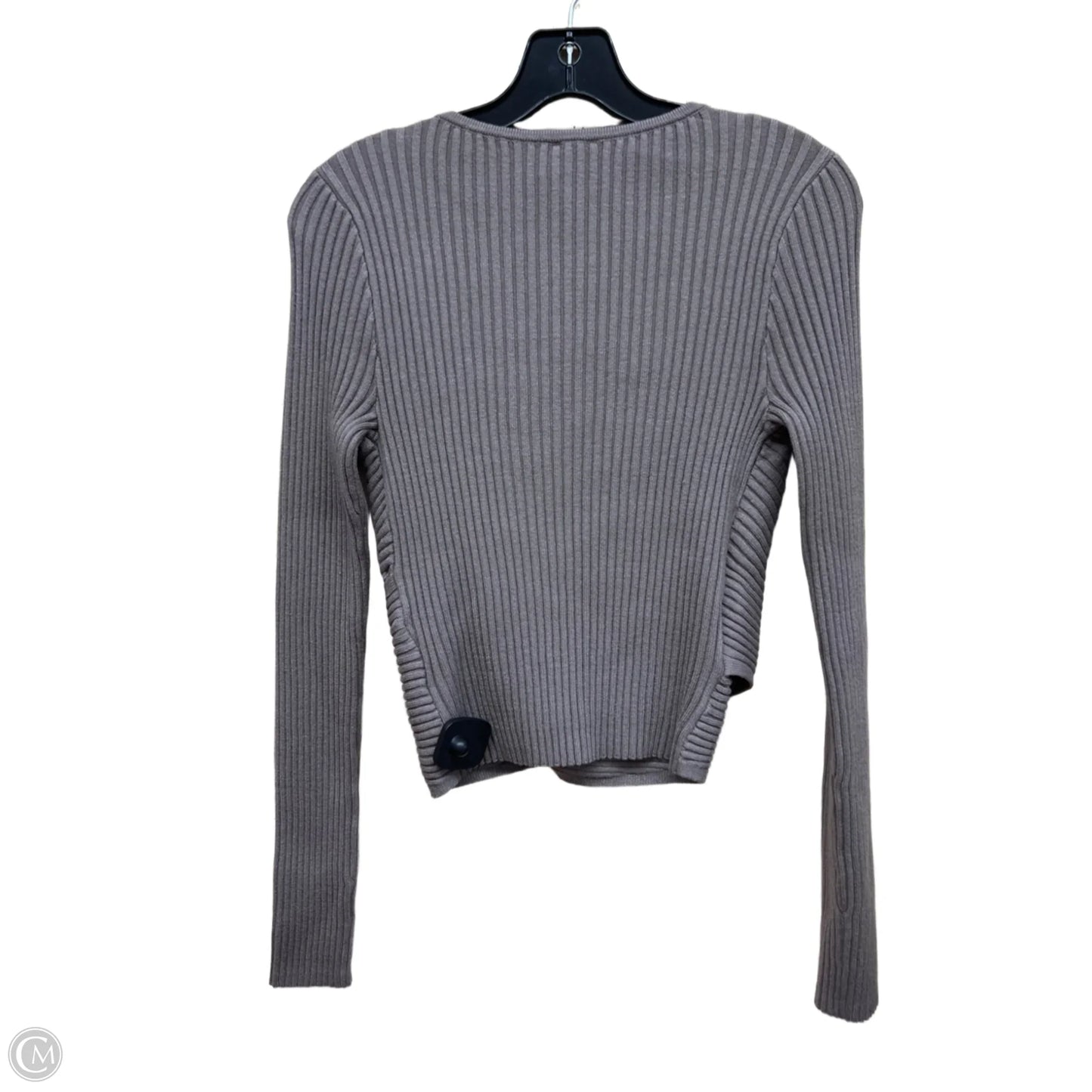 Top Long Sleeve By Abercrombie And Fitch In Brown, Size: M