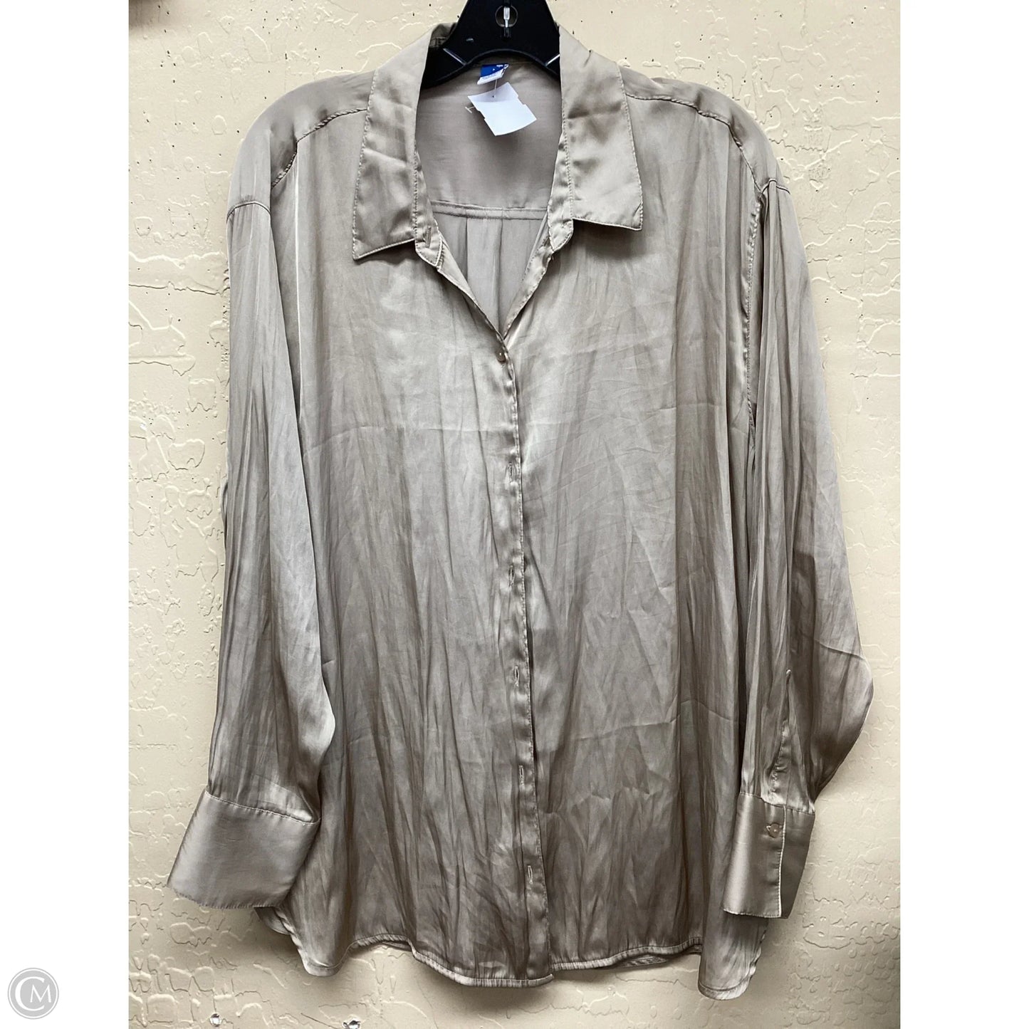 Top Long Sleeve By Old Navy In Gold, Size: L