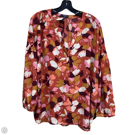 Top Long Sleeve By Not Your Daughters Jeans In Multi-colored, Size: Xl