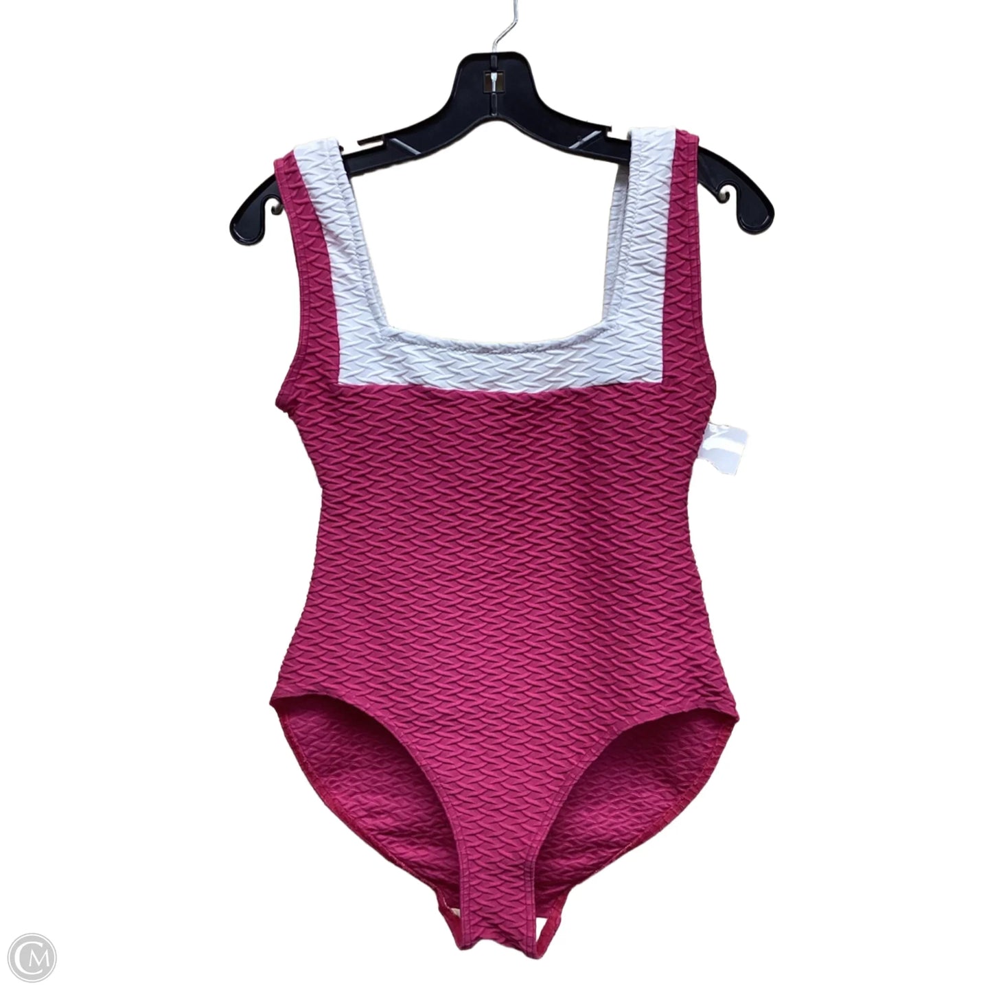 Swimsuit By Clothes Mentor In Pink & White, Size: Xl