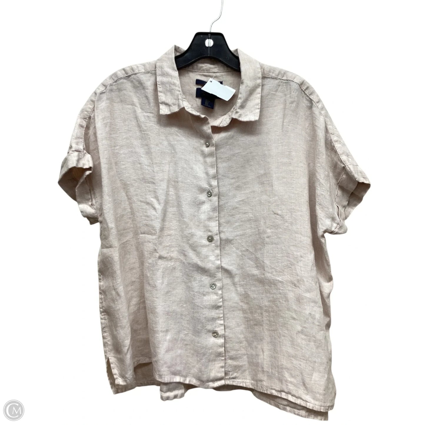 Top Short Sleeve By Rachel Roy In Tan, Size: L