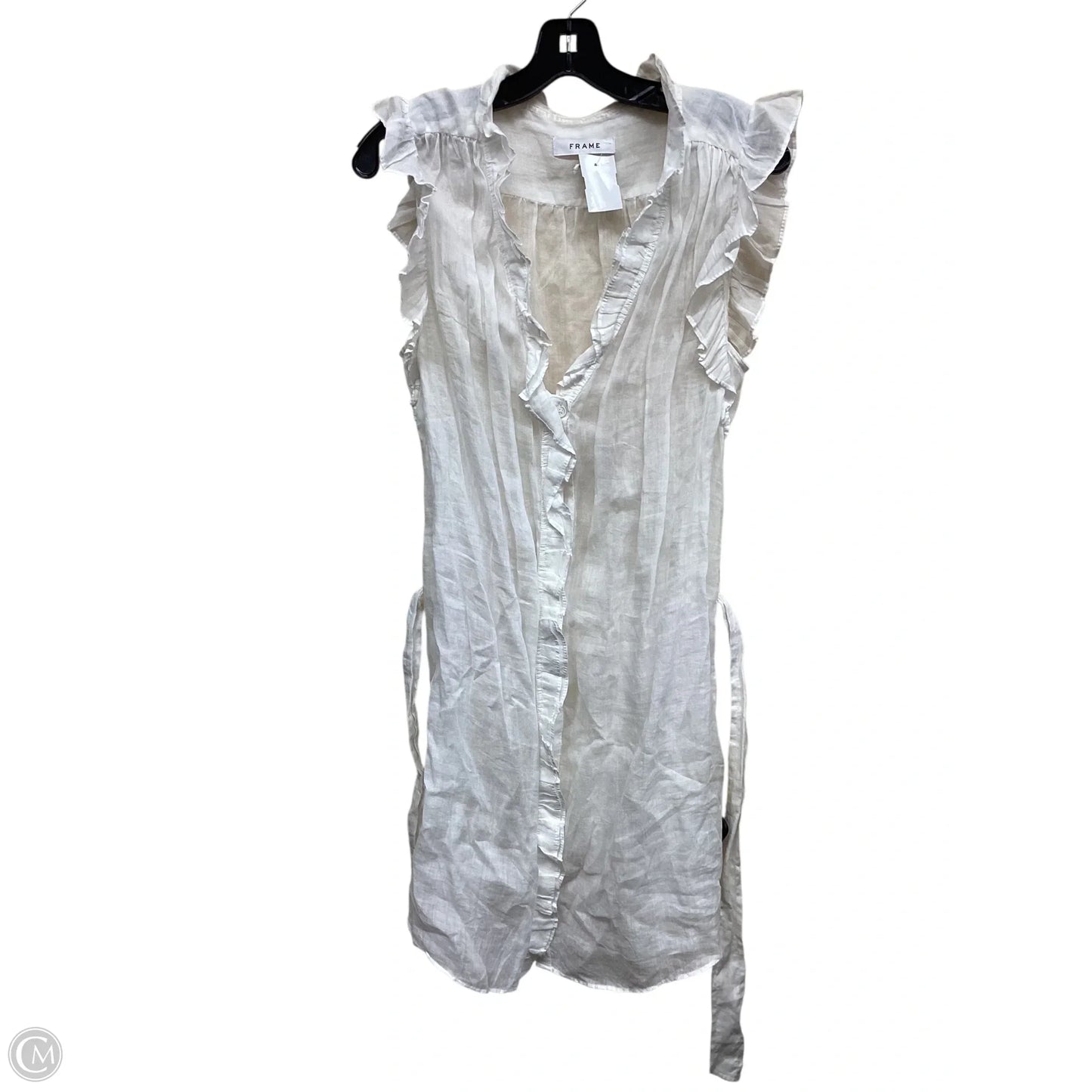 Dress Casual Short By Frame In White, Size: L