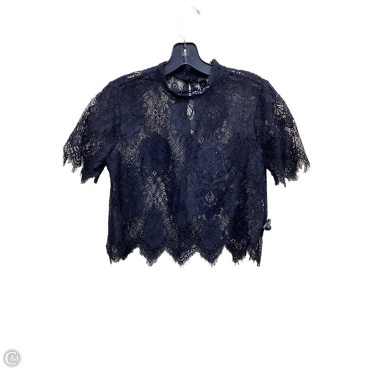 Top Short Sleeve By Forever 21 In Black, Size: S