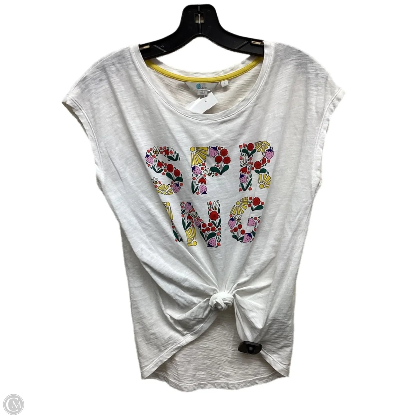 Top Short Sleeve By Boden In White, Size: S