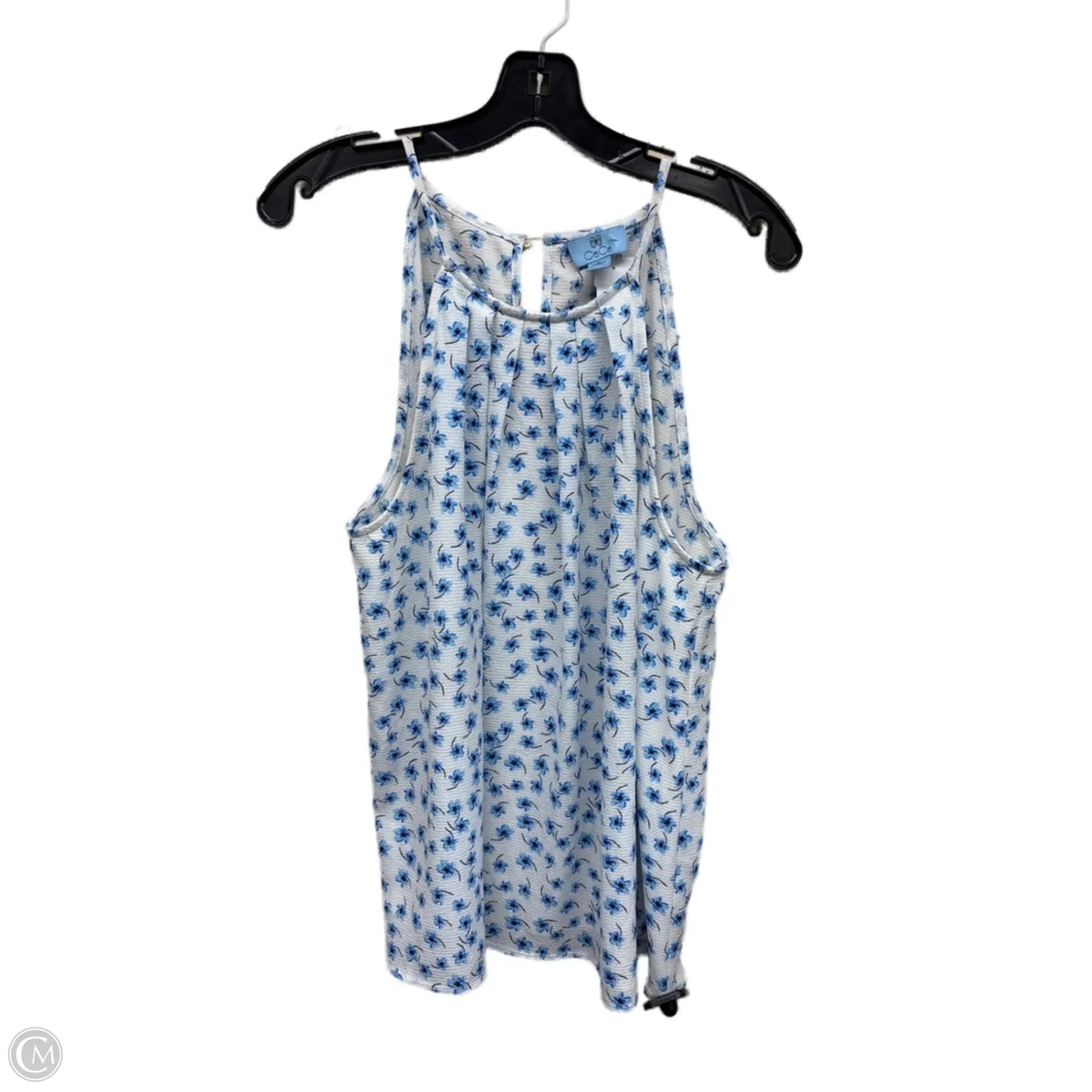 Top Sleeveless By Cece In Floral Print, Size: L
