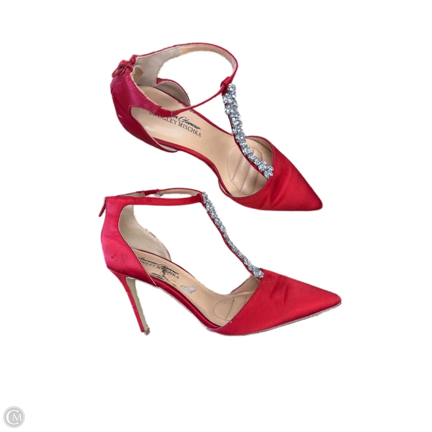 Shoes Heels Stiletto By Badgley Mischka In Red, Size: 8