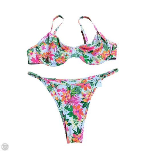 Swimsuit 2pc By Clothes Mentor In Floral Print, Size: 0