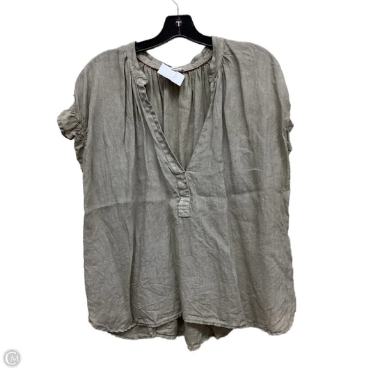 Top Short Sleeve By Pilcro In Tan, Size: Xl