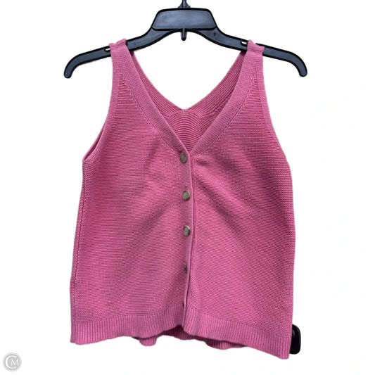 Top Sleeveless By Loft In Pink, Size: S