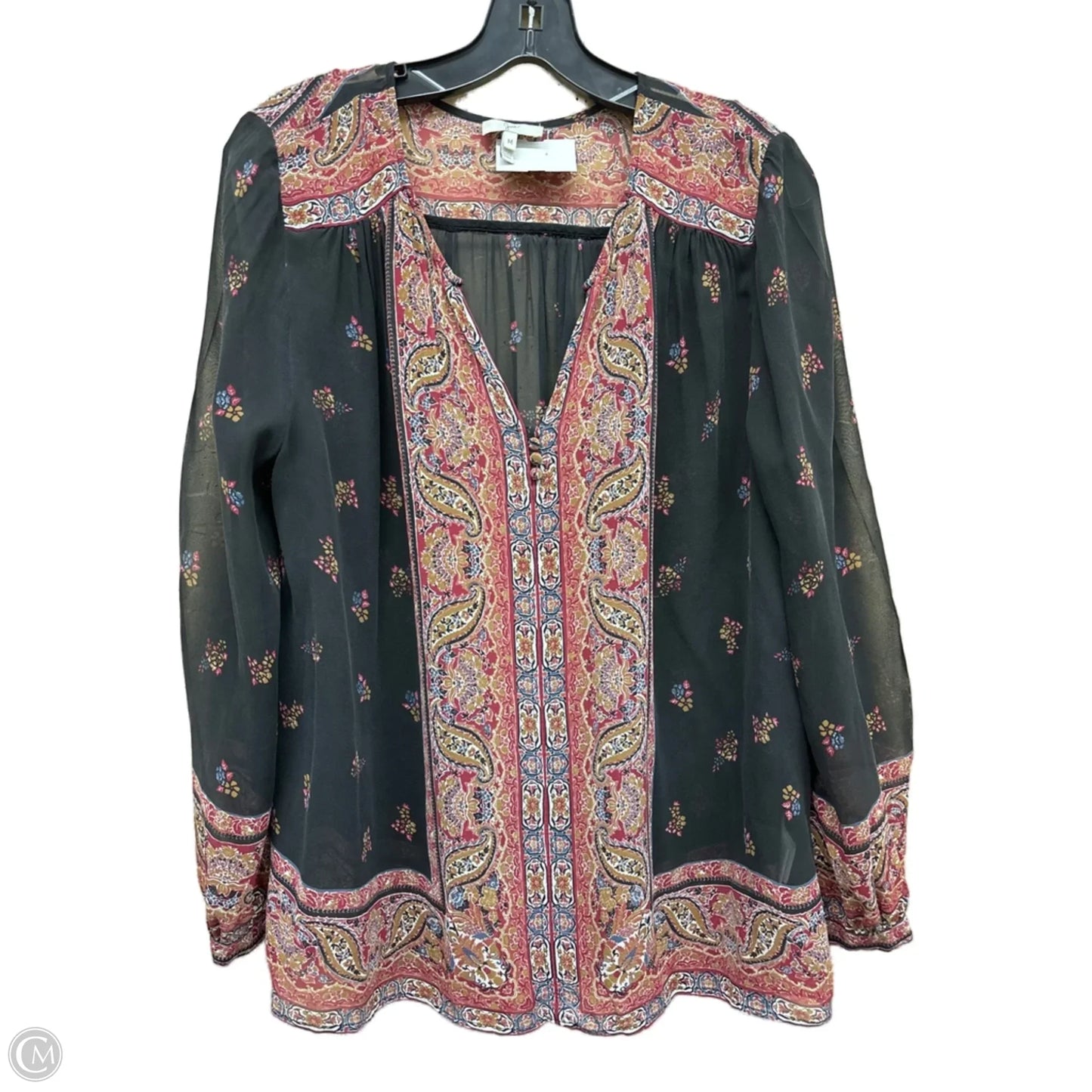Top Long Sleeve By Joie In Multi-colored, Size: M