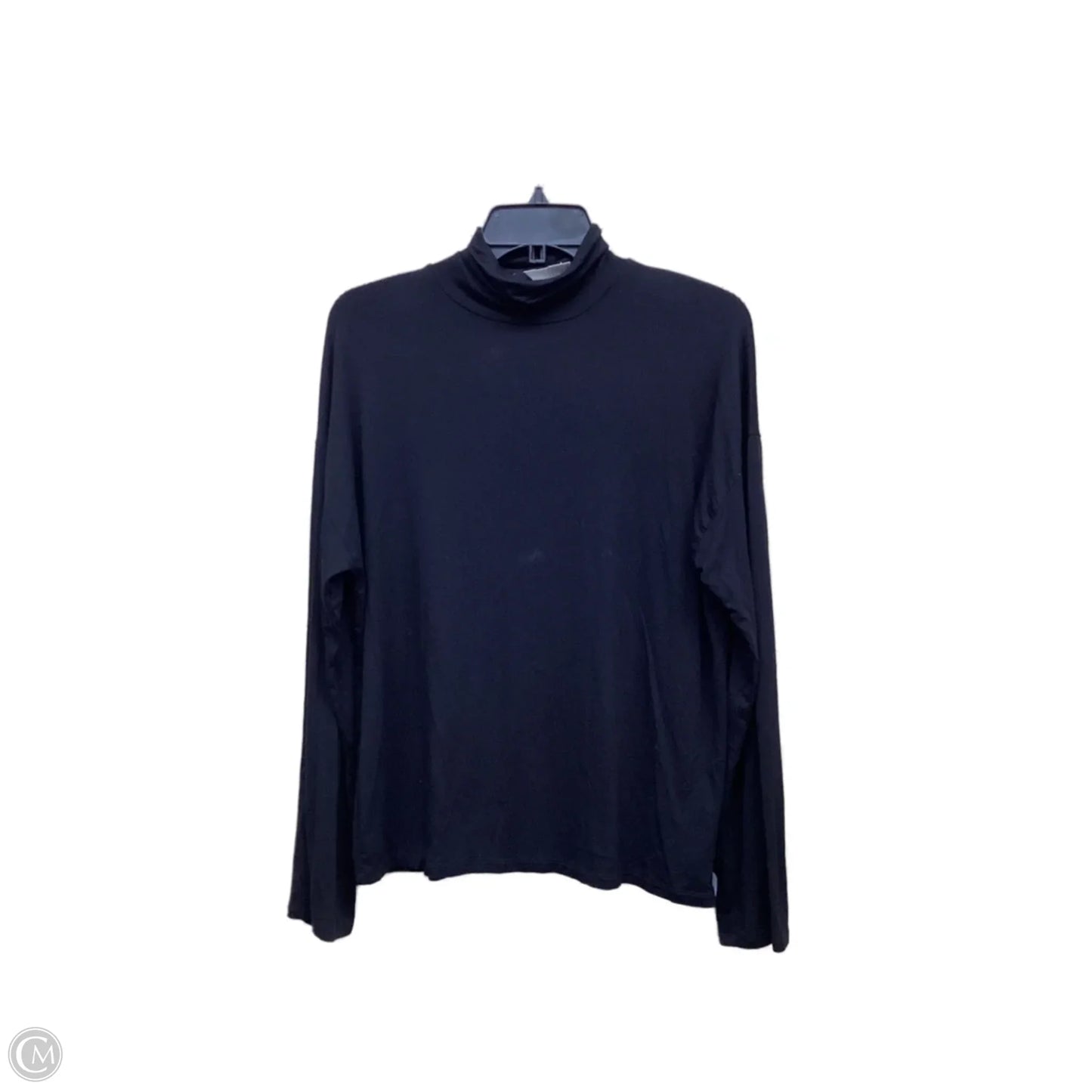 Top Long Sleeve By Vince In Black, Size: M