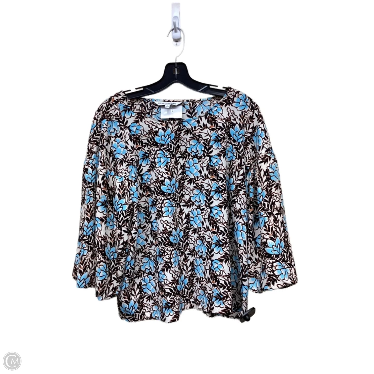 Top Long Sleeve By Elizabeth And James In Floral Print, Size: L