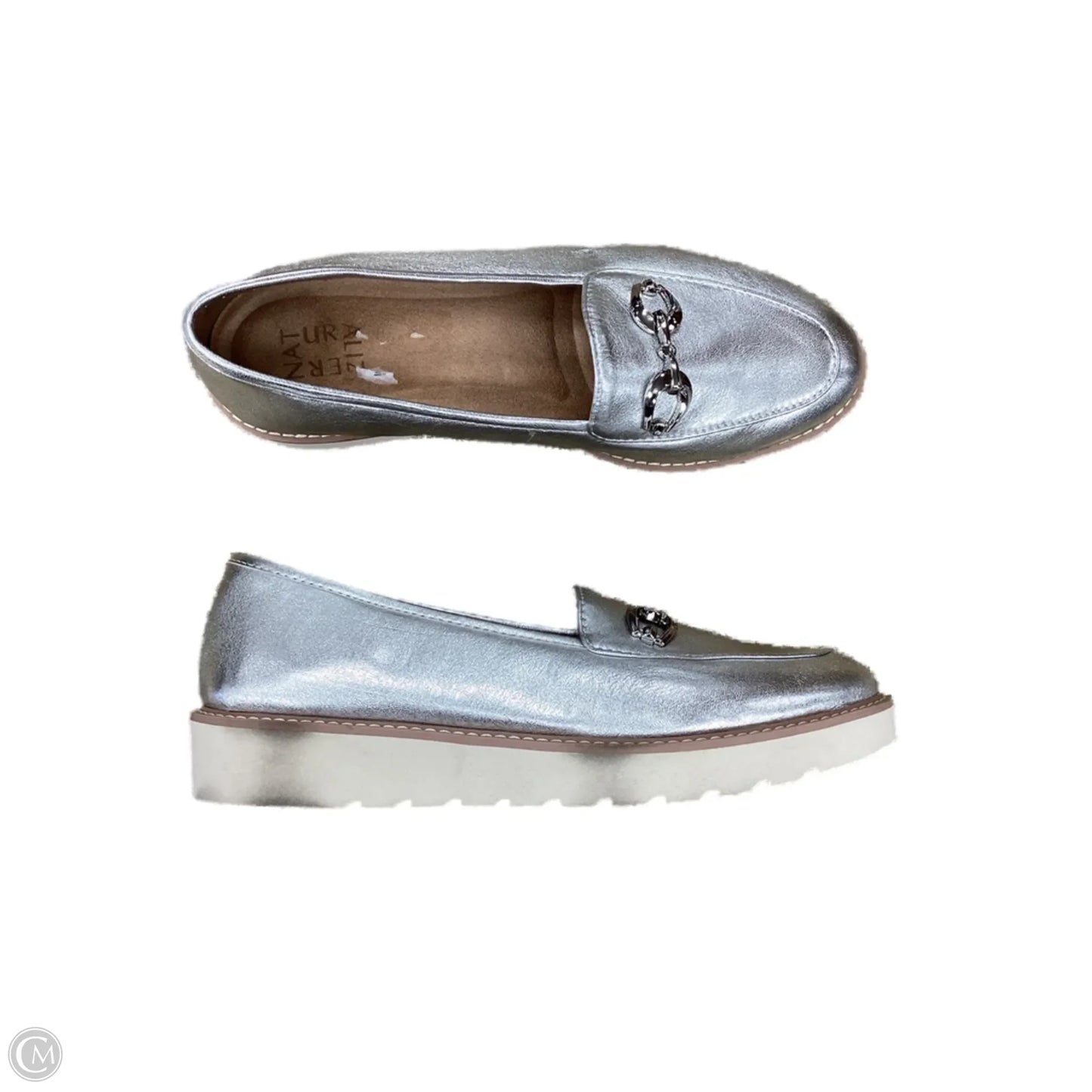Shoes Flats By Naturalizer In Silver, Size: 10