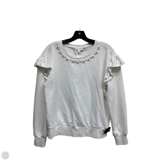 Top Long Sleeve By Charter Club In White, Size: M